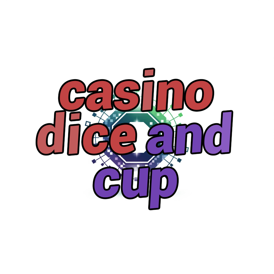casino dice and cup